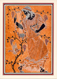 Poster Of Dionysus God Of Wine Greek Art Greek Paintings Ancient Art