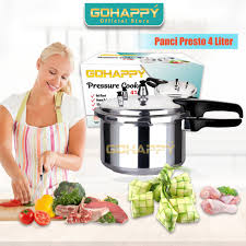 Membuat lontong akan lebih mudah dengan bantuan cetakan khusus lontong. Gohappy Pressure Cooker Presto 4 Liter Panci Masak Cepat Ketupat Tulang Lunak Shopee Indonesia