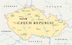 Es posible imprimir un mapa en varias páginas. Republica Checa Mapa Politico Con Capital De Praga De Las Fronteras Nacionales Ciudades Importantes Rios Y Lagos Etiquetado Y Escalado Ingles Ilustracion Ilustraciones Vectoriales Clip Art Vectorizado Libre De Derechos Image 36933316