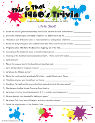 Whether it's a movie club gathering or a trivia night, use these 80s trivia to bring more enjoyment to what. 37 Decades Ideas Decade Party Decades Party Trivia Questions And Answers