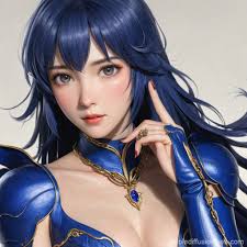 Ebony Warrior in Fantasy Attire