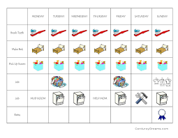 51 Logical Visual Chore Chart Printable