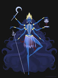 Kali The Goddess Of Time Change Power And Destruction Goddess Art Mythology Art Kali Goddess