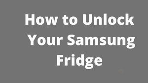 You will need to contact the original service provider or retailer to request an unlock code. How To Unlock Your Samsung Fridge Youtube