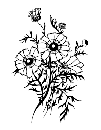 Print on thick paper (recommended) original a… Flower Page Printable Coloring Sheets Wildflower Bouquet Coloring Page Coloring P Wildflower Bouquet Drawing Coloring Pages Printable Flower Coloring Pages