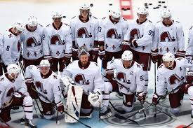 This original photograph captures the vegas golden knights and colorado avalanche in action during the 2021 outdoors at lake tahoe. Key Storylines To Watch Out For Across The Nhl S Two Outdoor Games At Lake Tahoe