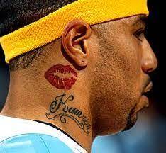Pin By El Ozz On Tattoo Machine Kiss Tattoo On Neck Kiss Lip Tattoos Neck Tattoo