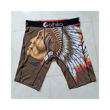 Gentlemen Ice Silk Ethika Mens Underwear Boxers Print Plus