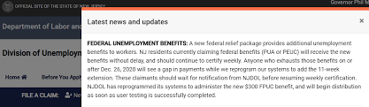 Contact for stop your unemployment benefits. New Jersey Nj Dol Enhanced Unemployment Benefit Programs 300 Fpuc Peuc And Pua Have Ended But Missing Payments And Retroactive Claim Processing Delays Continue Updates And Latest News Aving To Invest