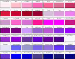 Different Shades Of Purple Names 20 Gallery Images