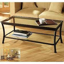 To accent your home, the mendocino coffee table with glass top is a smart choice. Rectangular Coffee Table With Metal Frames In Dark Bronze Finish And Clear Glass Top Features A Glass Lower Shelf For Additional Storage Buy Online In Antigua And Barbuda At Antigua Desertcart Com Productid