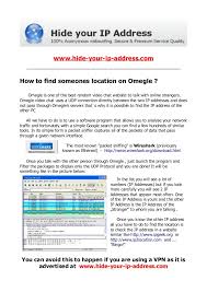 Monitoring your loved one's whereabouts How To Find Someones Location On Omegle Www Hide Your Ip Address Com