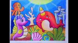 120 sketsa gambar pemandangan alam bagus dan berwarna. Contoh Gambar Tutorial Mewarnai Gradasi Dengan Crayon Kataucap