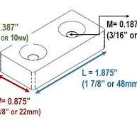 Ceramic Block Magnet w/Countersunk Holes