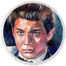 Paul Anka Throw Pillow by Lee Sinesby