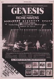 Gig Advert Genesis Earls Court Nme 11th June The