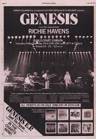 gig advert genesis earls court nme 11th june the