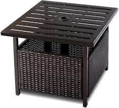 Die gestaltung von garten und terrasse lässt sich vielfältig ausführen und hängt von vielen details ab. Costway Garten Beistelltisch Rattan Kaufland De