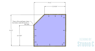Diy Plans To Build A Diagonal Corner Base Kitchen Cabinet Shelf 1 Diy Plans Diy Corner Desk Corner Base Cabinet