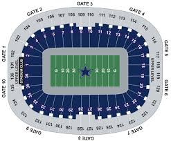 Texas Stadium Irving Tx Seating Charts Page