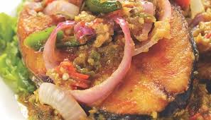 Ikan siakap goreng sambai hijau odah the vasss. Resepi Ikan Sambal Hijau