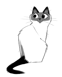 Black And White Siamese Cat Drawing 709 Siamese Sketch Faq Submissions Patreon Etsy Cute Cat Illustration Cat Sketch Cats Illustration
