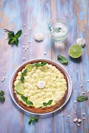 Tarte Citron Vert Et Menthe Facon Mojito Un Dejeuner De Soleil Recette Idee Recette Alimentation Tarte Au Citron