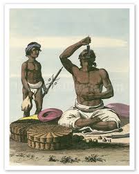 Indian Fakir - Sword-Swallowing Performance - c. 1801 - Vintage Magic - Fine Art Prints & Posters | Classic Vintage Posters