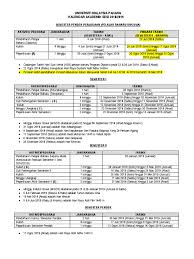 Terdapat juga pelbagai jenis kalendar antaranya, kalendar table. Ump Kalendar Akademik 2018 2019 2