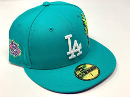 Los Angeles Dodgers Palm Tree Teal Purple Brim New Era Fitted Hat Sports World 165