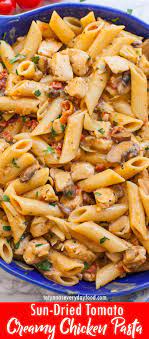 Creamy Sun Dried Tomato Chicken Pasta Recipe Video Tatyanas Everyday Food Recipe Easy Chicken Dinner Recipes Best Pasta Recipes Delicious Chicken Dinners