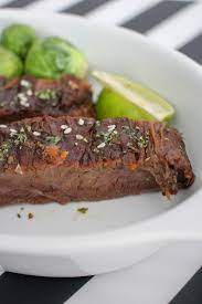 Add the steak slices to the instant pot and mix in the soy mixture. Instant Pot Asian Flank Steak Recipe
