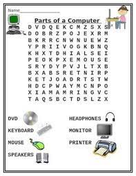Scrabble boggle go to the word games shop: Parts Of A Computer Word Search Puzzle Technology Lesson Computer Puzzle