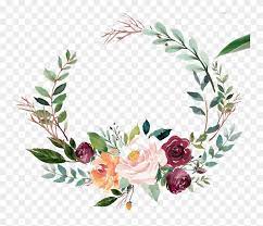 Find Hd Green Watercolor Wreath With Flowers Green Watercolor Flowers Png Transparent Png In 2021 Floral Wreath Watercolor Floral Wreath Graphic Wreath Watercolor