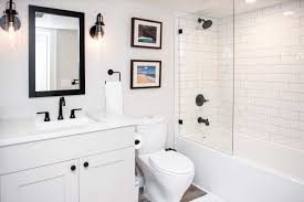 Contemporary bath with glass tile walls. Are Permits Required For A Bathroom Remodel In Seattle