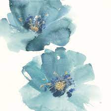 Fiori azzurri di campo tecnica: Chris Paschke Teal Cosmos Iii Art Plus Vendita Stampe Su Tela Quadri E Poster