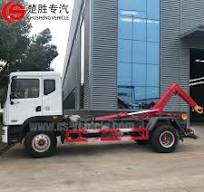 DONGFENG 4*2 Hook Arm Garbage Truck with Compaction Function ...