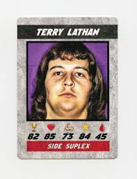 #TN04913 TERRY LATHAN Territory D Wrestling Card