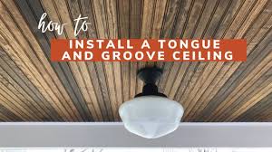 A collection of tongue and groove ceilings. Tongue And Groove Ceiling Installation Youtube
