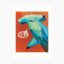 Geometric Animal Art Prints Redbubble