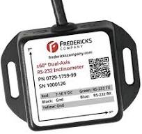 0729-1759-99 Dual-Axis RS-232 Digital Inclinometer