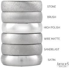 Men S Wedding Band Finishes And Textures Learn More About Custom Design At Arthur S Jewelers Wedding Ring Shapes Heart Shaped Wedding Rings Mens Wedding Bands