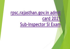 Rpsc si exam schedule and the admit cards have not been released at present. Xqn29fxgcevnfm