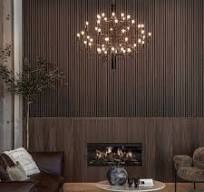 3D Acoustic Slat American Smoked Oak Wood Wall Panel | SoundPanel®