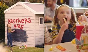 Mcdonald S Is Forced To Pull A Tv Ad Featuring A Little Girl Who Is Rewarded For Her Bad Behaviour Daily Mail Online