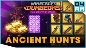 To access an ancient hunt, you'll need to sacrifice some of your items. Ancient Hunts Guide Gilded Gear Gold Farming Basics In Minecraft Dungeons Youtube