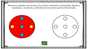 Tratamiento de lesiones mediante la aplicación de luz: Ejercicio De Estimulacion Cognitiva Memoria De Colores Para Adultos Y Peques