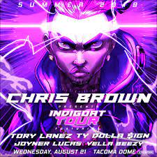 Chris brown performs during the st. Chris Brown Indigoat Tour 2019 In Seattle At Tacoma Dome