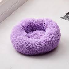 Removable donut long plush pet dog bed kennel round bed winter warm sleeping lounger house soft for medium large dogs washable. Soft And Fluffy Plush Calming Pet Bed Bestpet