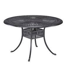 Home Styles Largo 48 In Round Patio Dining Table Round Outdoor Dining Table Outdoor Dining Table Round Patio Table